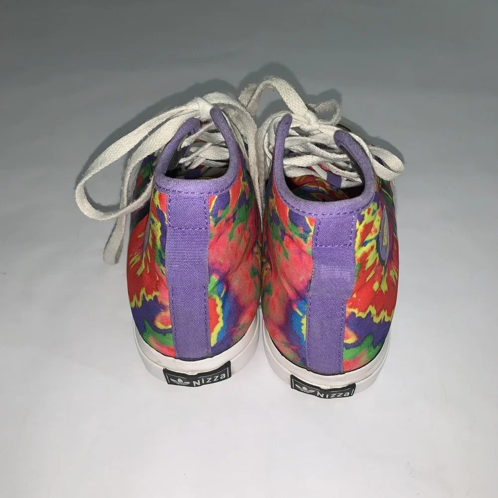 Adidas The Simpsons Nizza Sneakers Youth 6 Purple Tie Dye High Top Shoes
